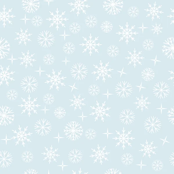 Motif sans couture Snowflakes — Image vectorielle