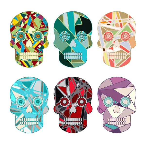 Skull Vector Set — Stock Vector