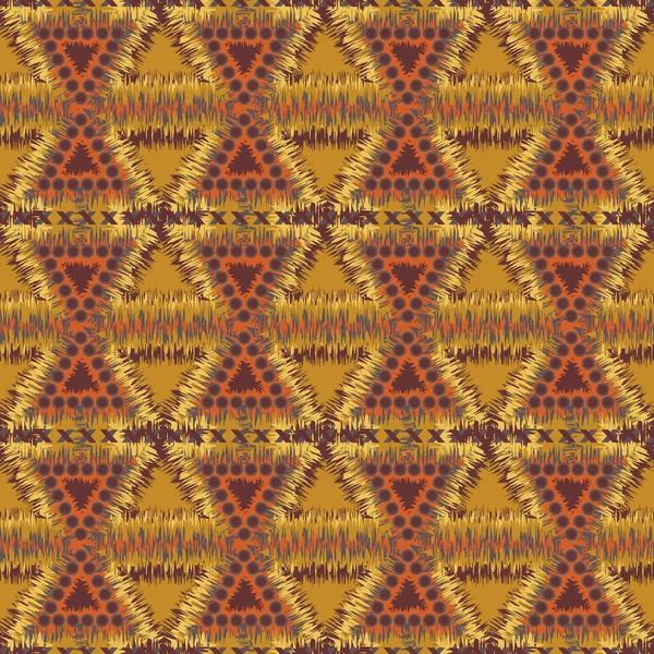 Sömlös tribal mönster — Stock vektor