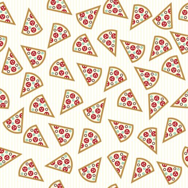 pizza dilimleri seamless modeli