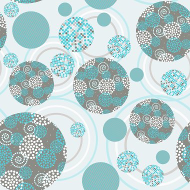 Çevrelerin farklı kesintisiz geometrik desen