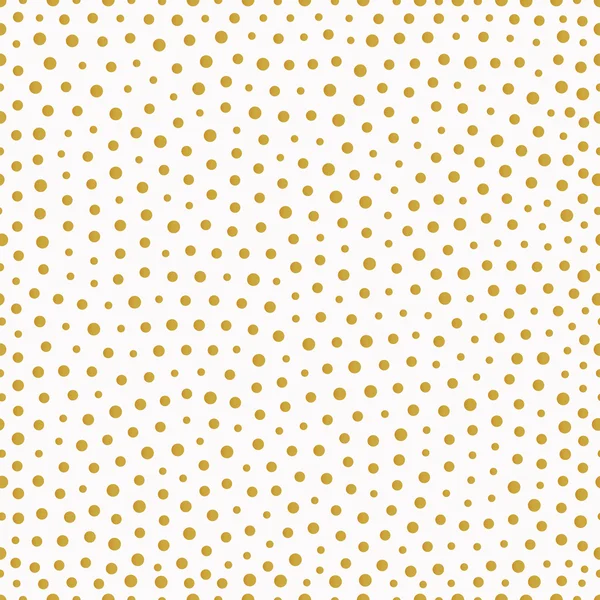 Motif sans couture avec des points peints en or — Image vectorielle