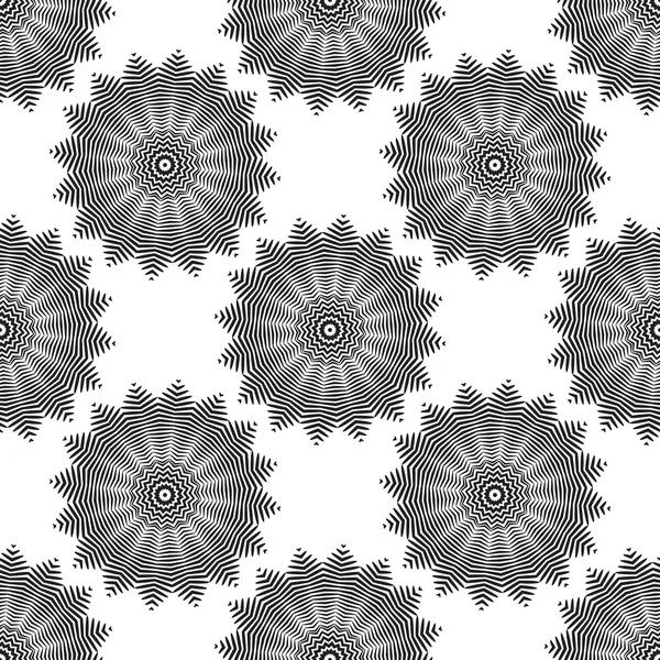 Fleur géométrique motif sans couture — Image vectorielle