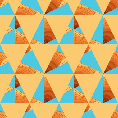 Üçgenli soyut ve pürüzsüz desen