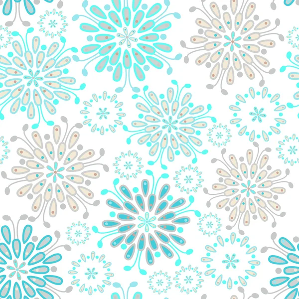 Seamless pattern abstract floral — Stock Vector