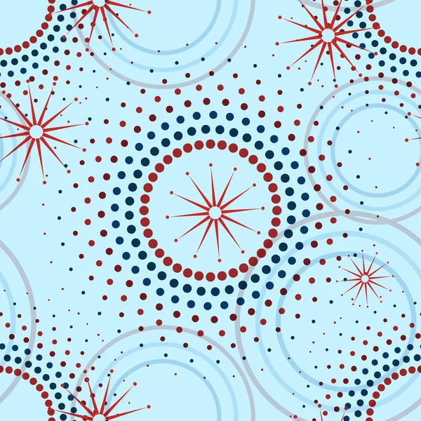 Modèle géométrique de cercles sans couture — Image vectorielle