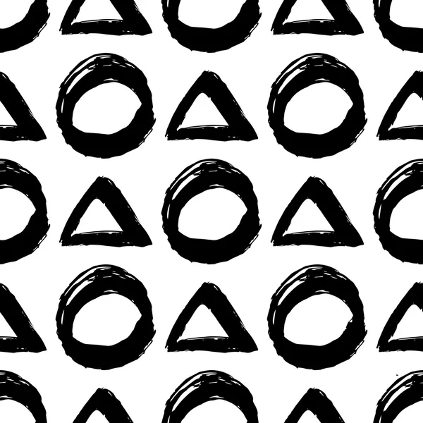 Coups de pinceau rugueux vecteur sans couture — Image vectorielle