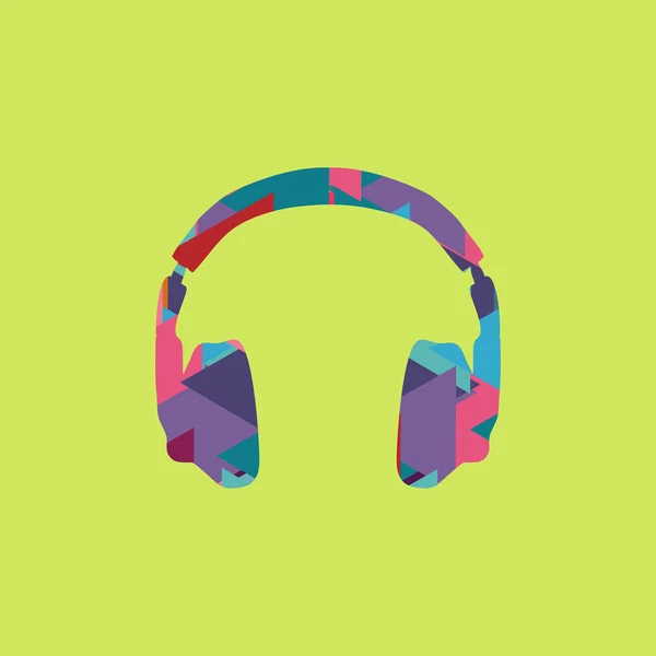 Headphones icon trendy — Stock Vector