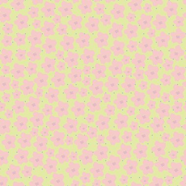 kiraz çiçekleri seamless modeli