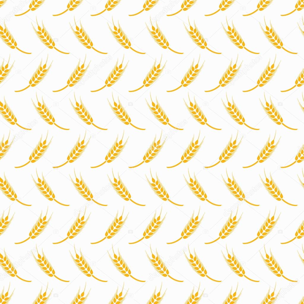 seamless pattern with wheat 