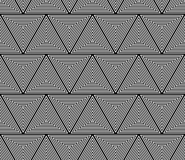 Patrón geométrico triángulos sin costura — Vector de stock