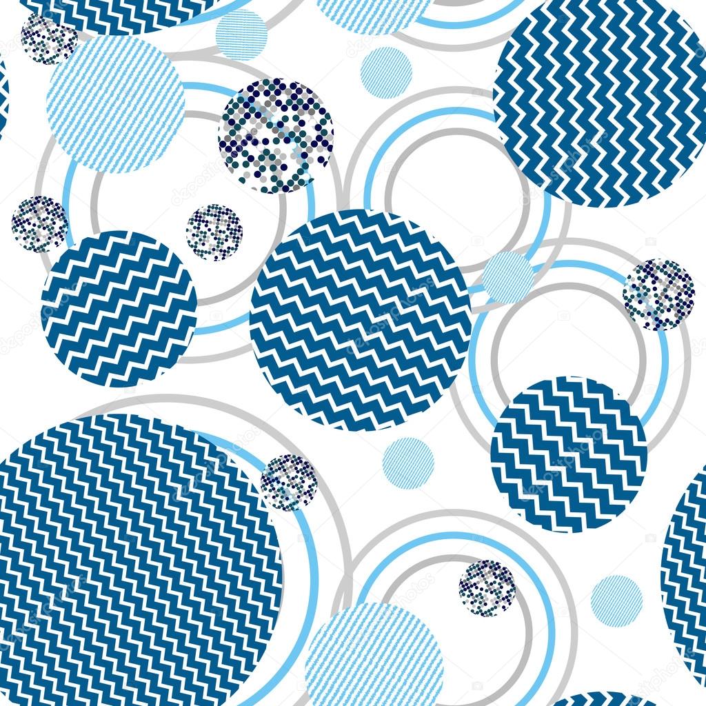 abstract circles seamless pattern