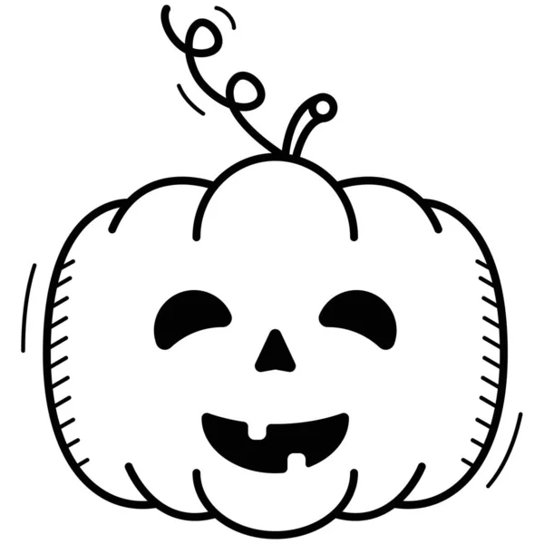 Голова Джека в стиле иконы для Хэллоуина — стоковый вектор