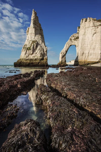 Etretat - Francja, Normandia. — Zdjęcie stockowe