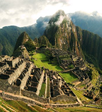 Machu Picchu - lost Incan city clipart