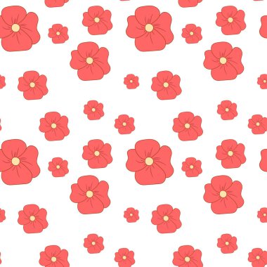 Çiçeklerle kusursuz desen