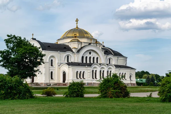 Brest Bielorrússia Agosto 2021 Igreja Guarnição São Nicolau Maravilha Fortaleza — Fotografia de Stock