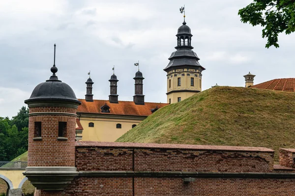 Nesvizh Bielorrússia Agosto 2021 Castelo Nesvizh Dos Radziwills Palácio Parque — Fotografia de Stock