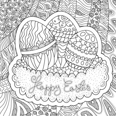 Easter Coloring Premium Vector Download For Commercial Use Format Eps Cdr Ai Svg Vector Illustration Graphic Art Design