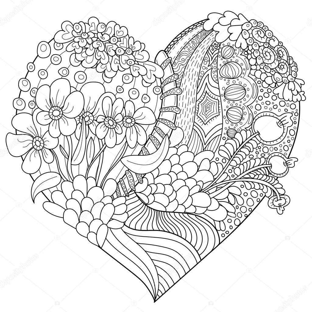 塗り絵のパターン。エスニックなレトロ デザイン — ストックベクター © Lexver #103585680