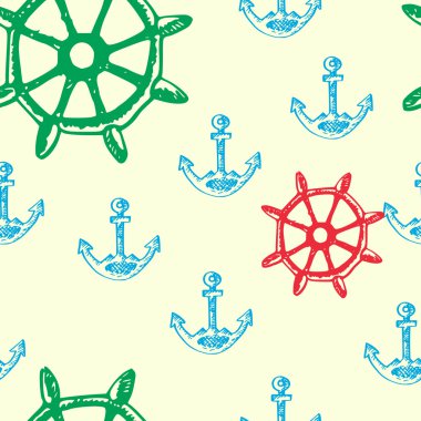 Deniz karalamalar seamless modeli