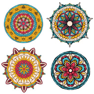 Renkli mandala seti