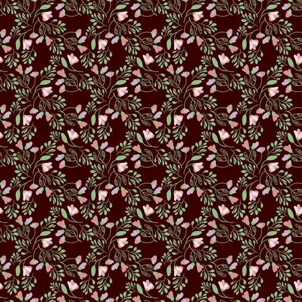Fleurs abstraites motif sans couture. Fond vectoriel coloré — Image vectorielle