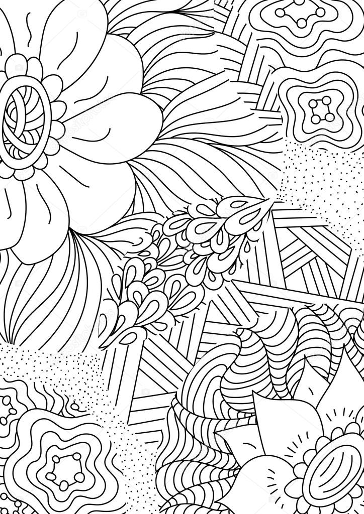 Gabarit Pour Le Cahier De Coloriage Design Rétro Ethnique