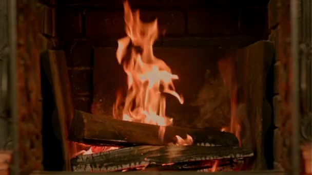 Μια ωραία φωτιά σε μια φωτιά — Αρχείο Βίντεο