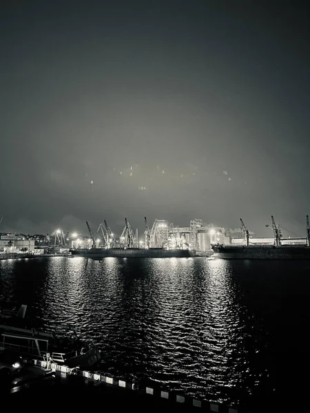 Port Odessa Night Ukraine — Stock Photo, Image