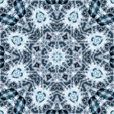 Hacimsel duman efektli soyut geometrik dikişsiz desen. Paketleme, kapak ve kartların tasarımı ve dekorasyonu için kusursuz bir arka plan. Kumaşa yazdırma şablonu.