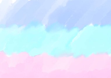 Tatlı pastel renkli suluboya tarzı soyut arkaplan