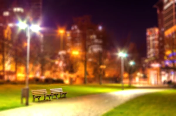 Calle nocturna en la ciudad. Foto borrosa. Contexto — Foto de stock gratis