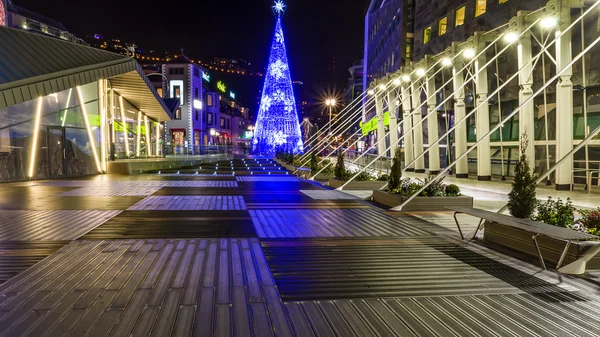 Andorra-La-Vella, Andorra-7 januari: Het centrum van Andorr — Stockfoto