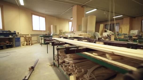 Officina, falegname nessuno — Video Stock