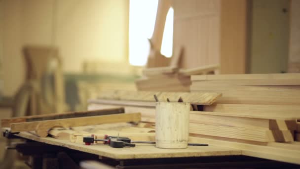 Carpenter at work — Stock Footage Carpenter at work Royalty Free Stock Footage