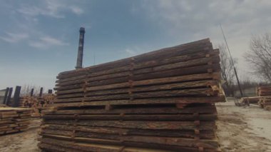 ahşap Teras plakalar yığını