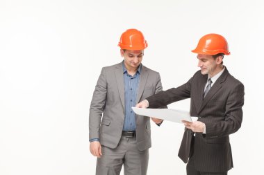 Beyaz arka plan erkekler Oluşturucu planı