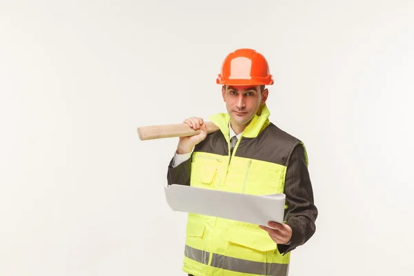 Builder tools helmet — Stock Photo, Image