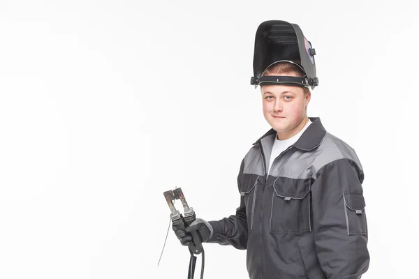 Welder on a white background — Stock Photo, Image