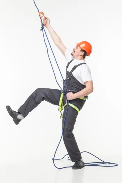 Industrial climber man — Stock Photo, Image