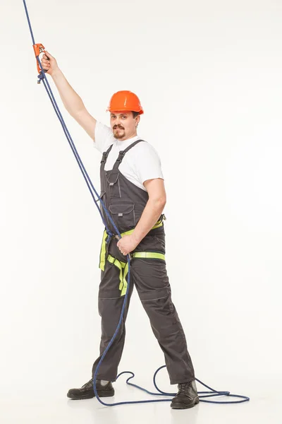 Industrial climber man — Stock Photo, Image