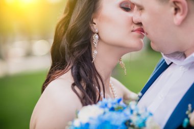 Gelin ve damat Park Düğün çekim