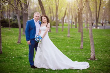 Gelin ve damat Park Düğün çekim