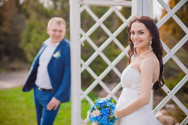 Düğün Gelin gülümseyen