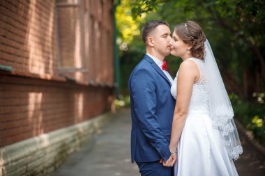 Mutlu gelin ve damat düğünlerinde