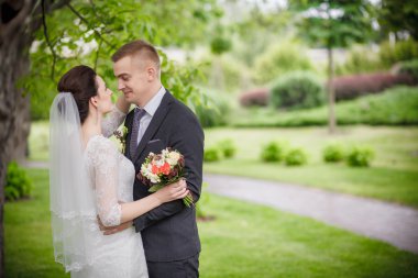 Gelin ve damat Park Düğün çekim