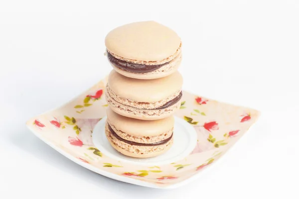 Płyta Macaroons — Zdjęcie stockowe