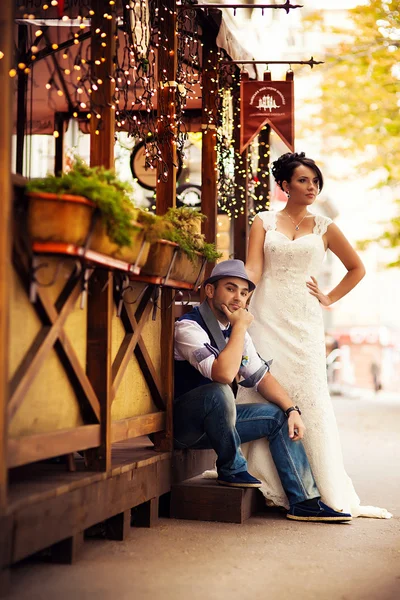 Elegante cappello da sposo — Foto Stock