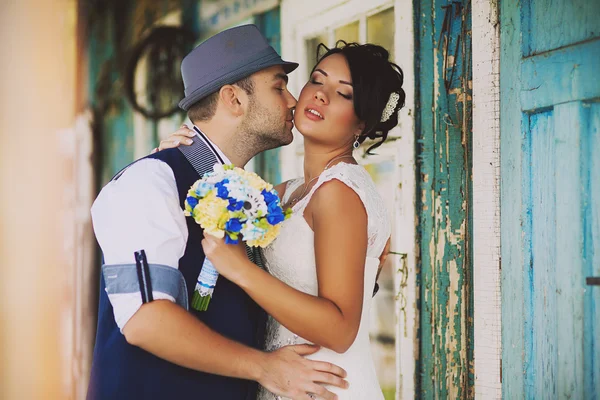 Matrimonio, cappello, stile, vecchio — Foto Stock